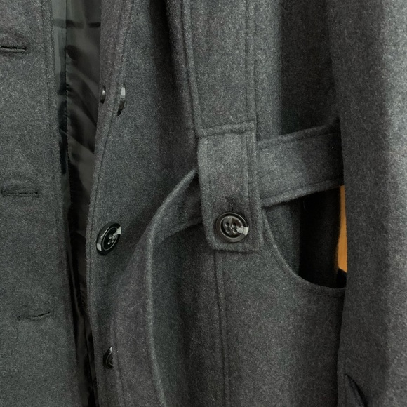 Liz Claiborne Wool Blend Trench Coat - Picture 2 of 14